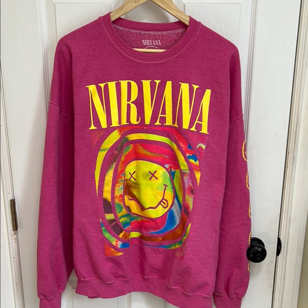 Nirvana Pink Graphic Woman’s Sweater